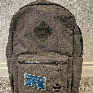 Gray Smell‑Proof & Water‑Resistant Backpack — WMP +Revelry Collaboration